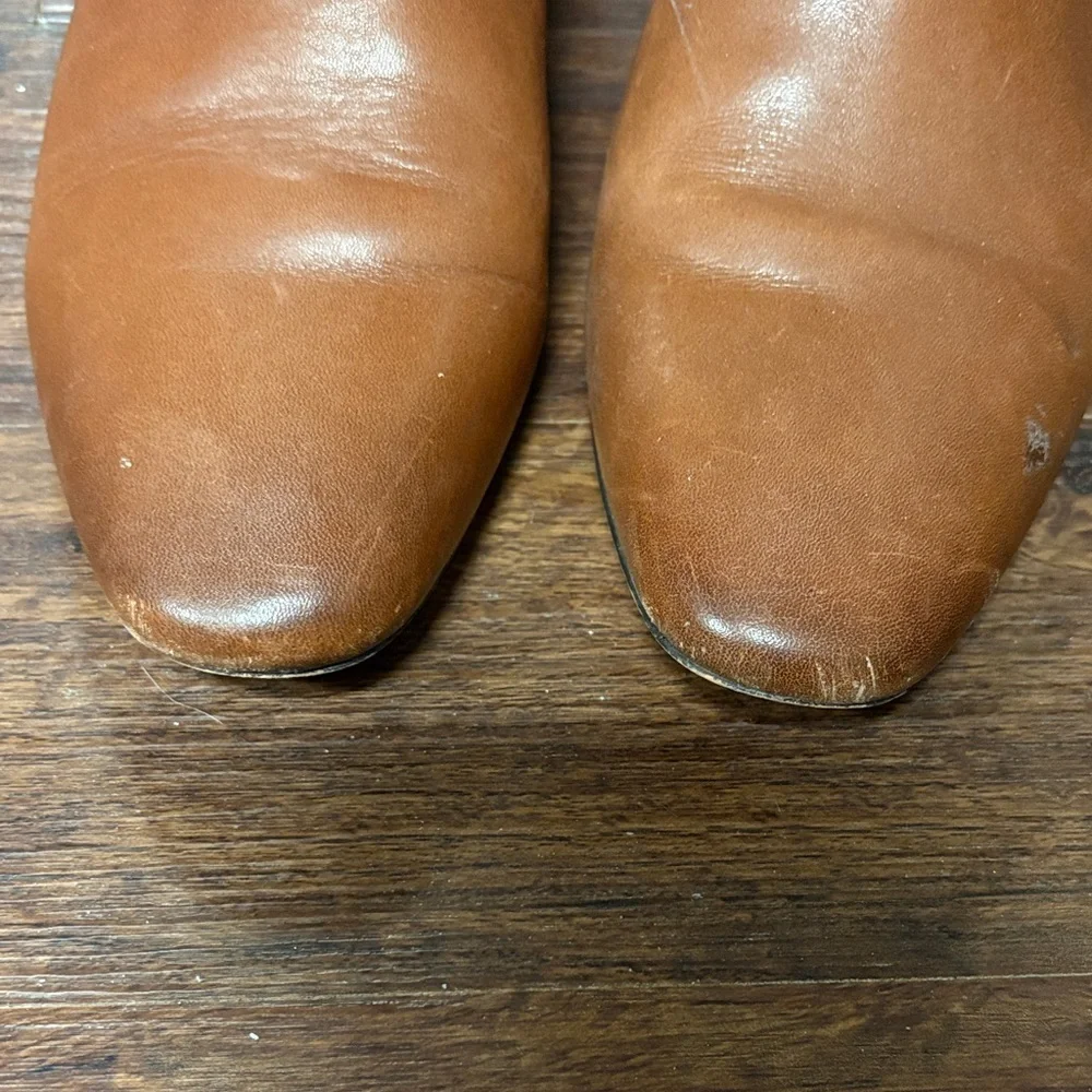 J Crew Brown Leather Ankle Boots